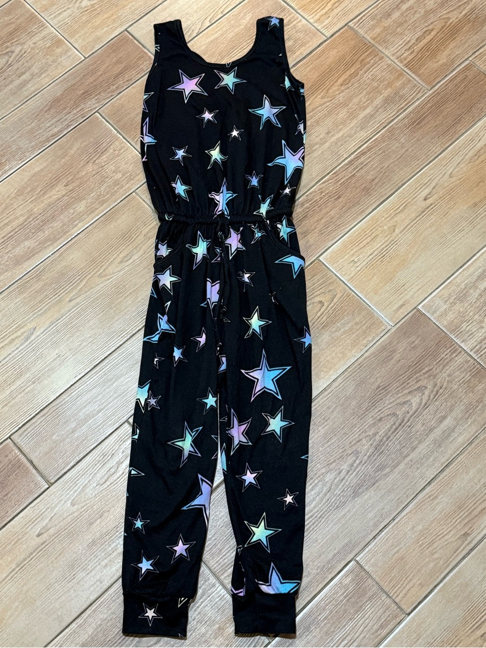 Pixie Lane Black Star-Print Jumpsuit